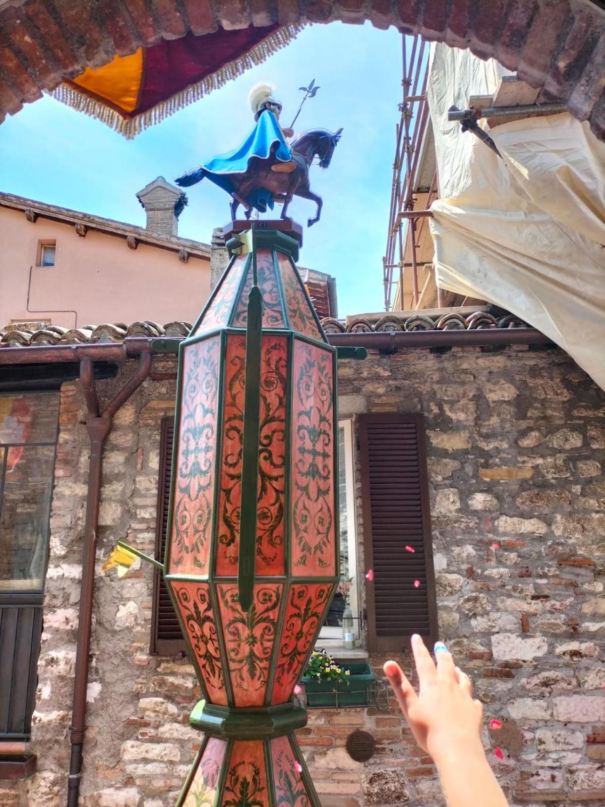 Ferienwohnung Casa La Rosa Gubbio Exterior foto